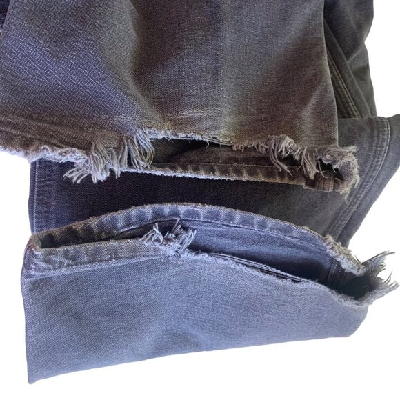 Carhartt Dungaree Fit Carpenter Pants Gray Blue Men's 40 × 32 Work Jeans B11 PTB - Picture 7 of 8
